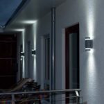 Φωτιστικό Lutec Focus GU10 Επίτοιχο Εξωτερικού Χώρου από Αλουμίνιο Διπλής Δέσμης