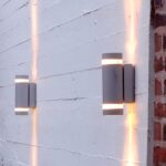 Φωτιστικό Lutec Focus GU10 Επίτοιχο Εξωτερικού Χώρου από Αλουμίνιο Διπλής Δέσμης