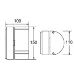 Επίτοιχο Φωτιστικό Lutec Focus Εξωτερικού Χώρου Στεγανό GU10 από Χυτό Αλουμίνιο Ανθρακί
