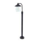 Φανάρι Κολώνα Εδάφους Εξωτερικού Χώρου Μονόφωτο Lutec Cate Στεγανό Μαύρο