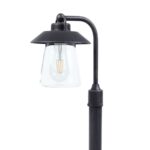 Φανάρι Κολώνα Εδάφους Εξωτερικού Χώρου Μονόφωτο Lutec Cate Στεγανό Μαύρο