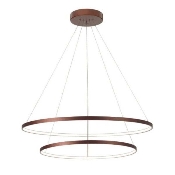 Φωτιστικό led κρεμαστό - μοντέρνο - 2 Rings - ρυθμιζόμενο σχήμα - Ferrol - Nova Luce