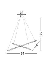 Φωτιστικό μοντέρνο κρεμαστό - led - adjustable - Celine - Nova Luce