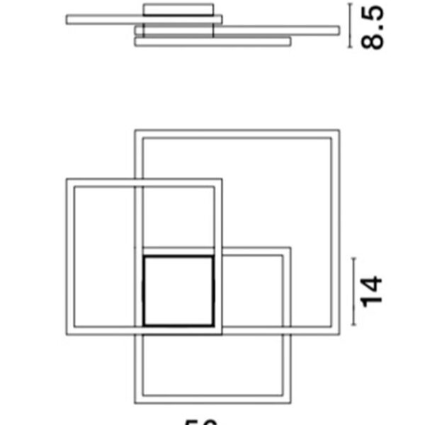 Φωτιστικό οροφής μοντέρνο - led - Bilbao - Nova Luce