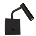 Απλίκα τοίχου - μαύρη μεταλλική μοντέρνα - adjustable - Sicily - Nova Luce