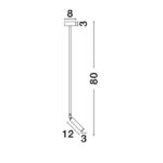 Φωτιστικό οροφής led - αλουμίνιο μαύρο - adjustable - Sicily - Nova Luce
