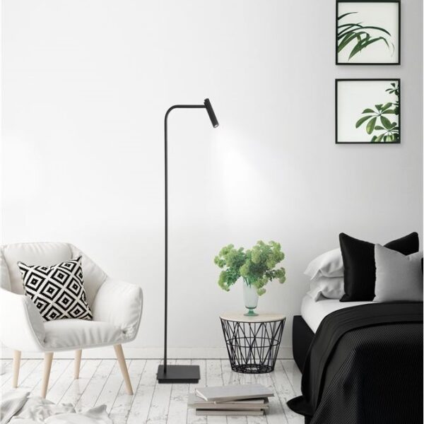 Φωτιστικό δαπέδου led - αλουμίνιο μαύρο - adjustable - Sicily - Nova Luce