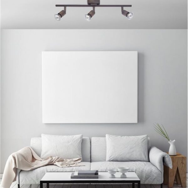 Spot τοίχου μεταλλικό μοντέρνο _ τρία φώτα _ Base _ Nova Luce