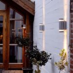 Φωτιστικό Lutec Focus GU10 Επίτοιχο Εξωτερικού Χώρου από Αλουμίνιο Διπλής Δέσμης