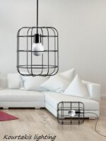 Μοντέρνο φωτιστικό industrial μεταλλικό_Luma