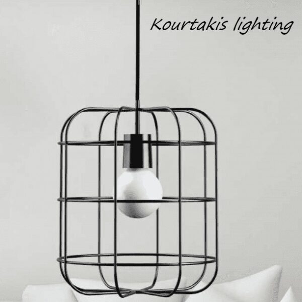 Μοντέρνο φωτιστικό industrial μεταλλικό_Luma