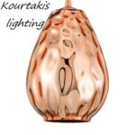 φωτιστικό γυάλινο μονόφωτο κρεμαστό μοντέρνο Luma