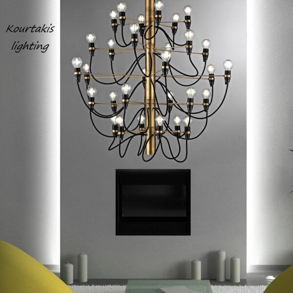 luma πολύφωτο κρεμαστό μεταλλικό μοντέρνο