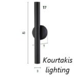 φωτιστικό τοίχου_up and down_μεταλλικό μοντέρνο_luma