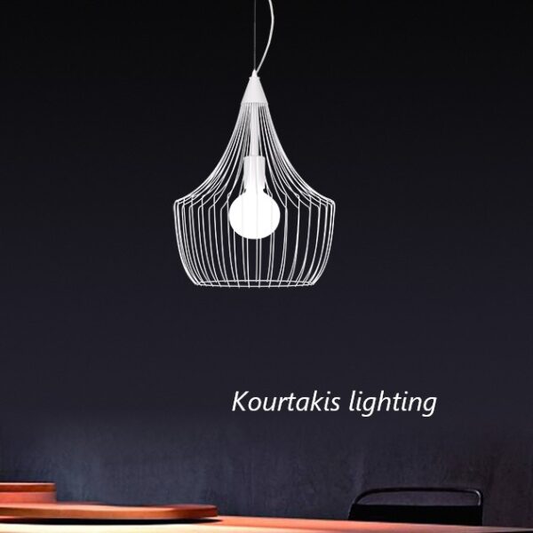 φωτιστικό μεταλλικό κρεμαστό μοντέρνο μονόφωτο luma