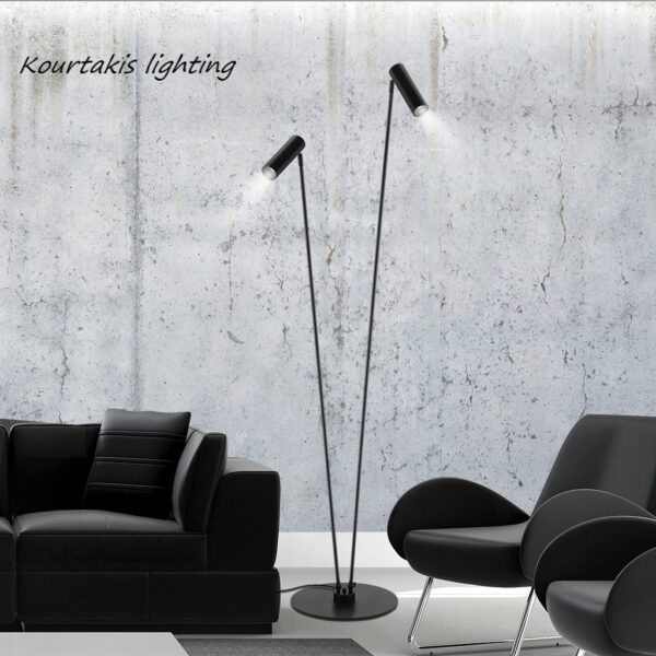 μεταλλικό φωτιστικό δαπέδου luma