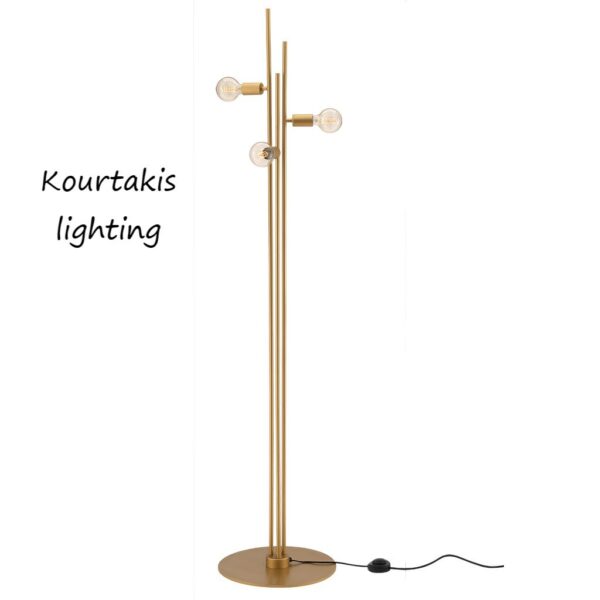 μεταλλικό φωτιστικό δαπέδου luma