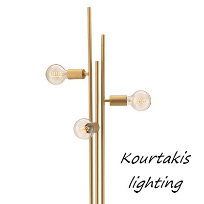 μεταλλικό φωτιστικό δαπέδου luma