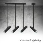 φωτιστικό μεταλλικό κρεμαστό μοντέρνο_τρίφωτη ράγα luma