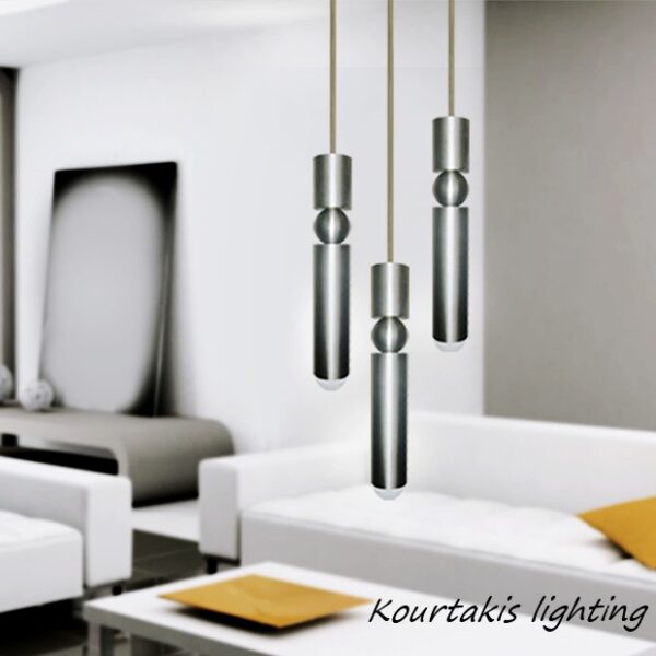 φωτιστικό μεταλλικό κρεμαστό_τρίφωτο luma