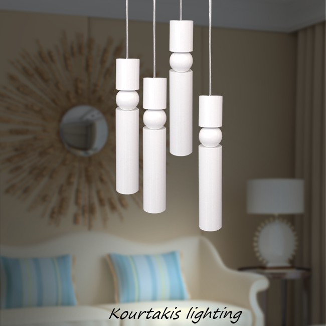 φωτιστικό μεταλλικό κρεμαστό_τετράφωτη ράγα luma