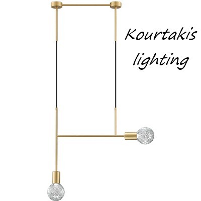 Luma Μοντέρνο Κρεμαστό 2φωτο