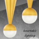 φωτιστικό οροφής μοντέρνο-μέταλλο και γυαλί_μονόφωτο luma