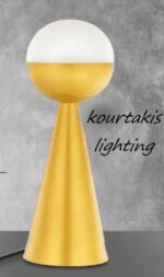 φωτιστικό επιτραπέζιο μοντέρνο_μέταλλο και γυαλί_luma