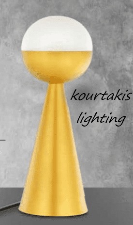 φωτιστικό επιτραπέζιο μοντέρνο_μέταλλο και γυαλί_luma