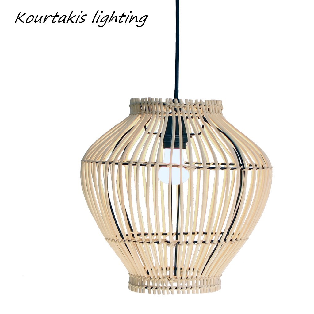 φωτιστικό από ραττάν_κρεμαστό μονόφωτο_luma