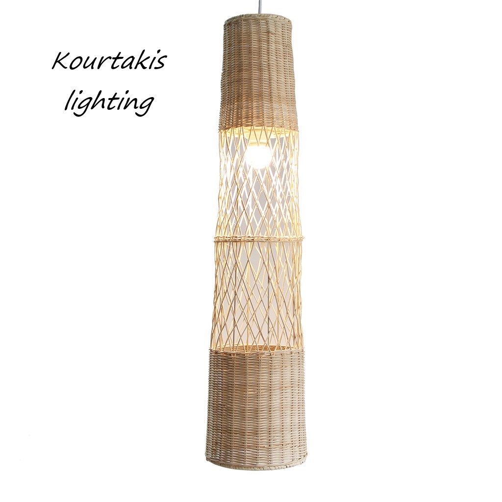 φωτιστικό από rattan_κρεμαστό μονόφωτο_luma