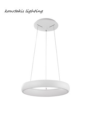 Φωτιστικό led κρεμαστό - μοντέρνο - λευκό αλουμίνιο - Albi - Nova Luce