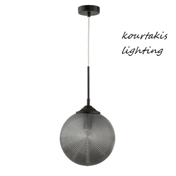 Μονόφωτο οροφής κρεμαστό led - Γκρί - ATHENA - Nova Luce