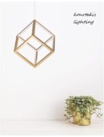 Κρεμαστό φωτιστικό οροφής - Χρυσό - GABBIA - Nova Luce