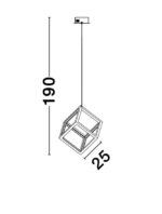 Κρεμαστό φωτιστικό οροφής - Χρυσό - GABBIA - Nova Luce