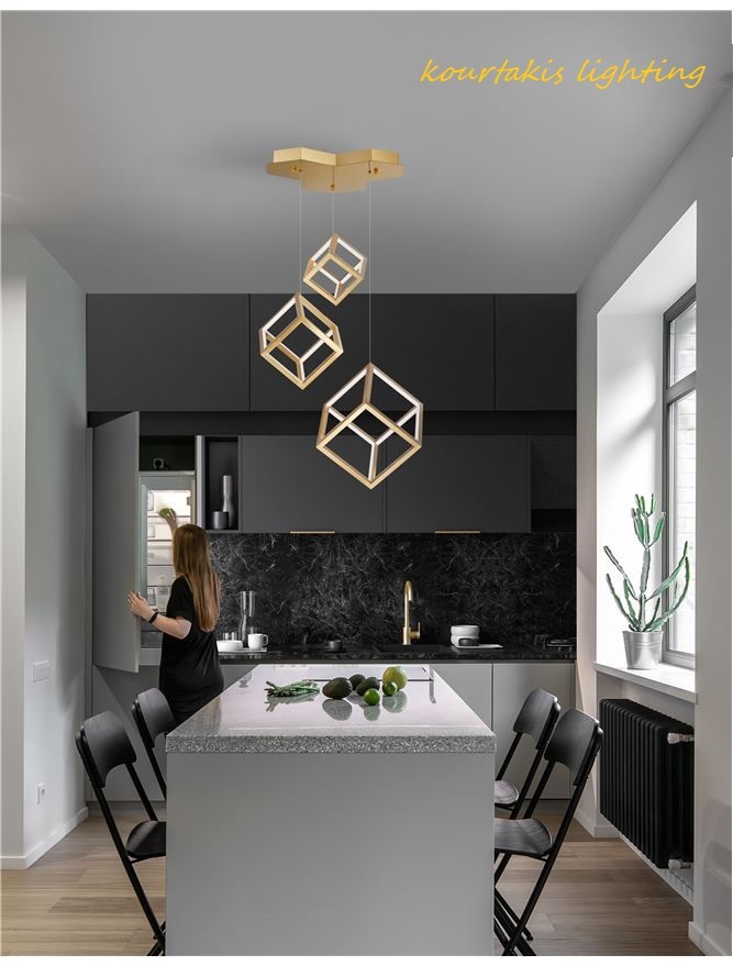 Κρεμαστό πολύφωτο οροφής -GABBIA - Nova Luce