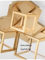 Φωτιστικό οροφής - Χρυσό - GABBIA - Nova Luce