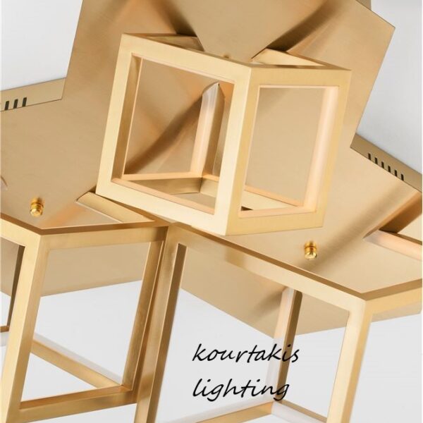 Φωτιστικό οροφής - Χρυσό - GABBIA - Nova Luce