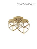 Φωτιστικό οροφής - Χρυσό - GABBIA - Nova Luce