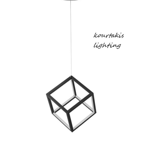 Κρεμαστό φωτιστικό οροφής - Μαύρο - GABBIA - Nova Luce