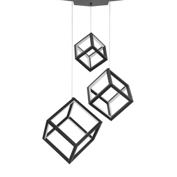 Κρεμαστό πολύφωτο οροφής - Μαύρο - GABBIA - Nova Luce