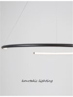 Κρεμαστό φωτιστικό οροφής - Μαύρο - BREDA - Nova Luce