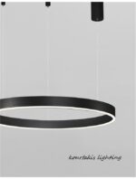 Κρεμαστό φωτιστικό D:60 - Μαύρο - MOTIF - Nova Luce