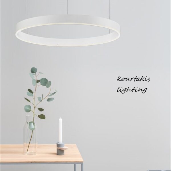 Κρεμαστό φωτιστικό D:60 - 'Ασπρο - MOTIF - Nova Luce