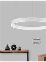 Κρεμαστό φωτιστικό D:80 - Άσπρο - MOTIF - Nova Luce