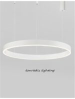 Κρεμαστό φωτιστικό D:80 - Άσπρο - MOTIF - Nova Luce