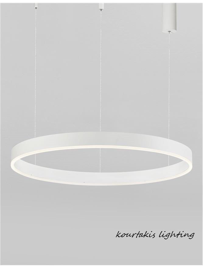 Κρεμαστό φωτιστικό D:100 - Άσπρο - MOTIF - Nova Luce