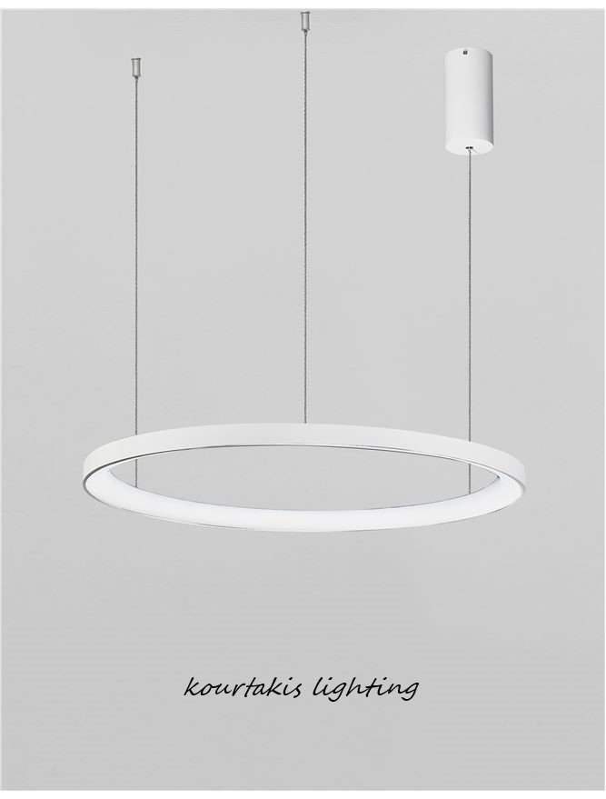 Κρεμαστό φωτιστικό - Λευκό - PERTINO - Nova Luce D58