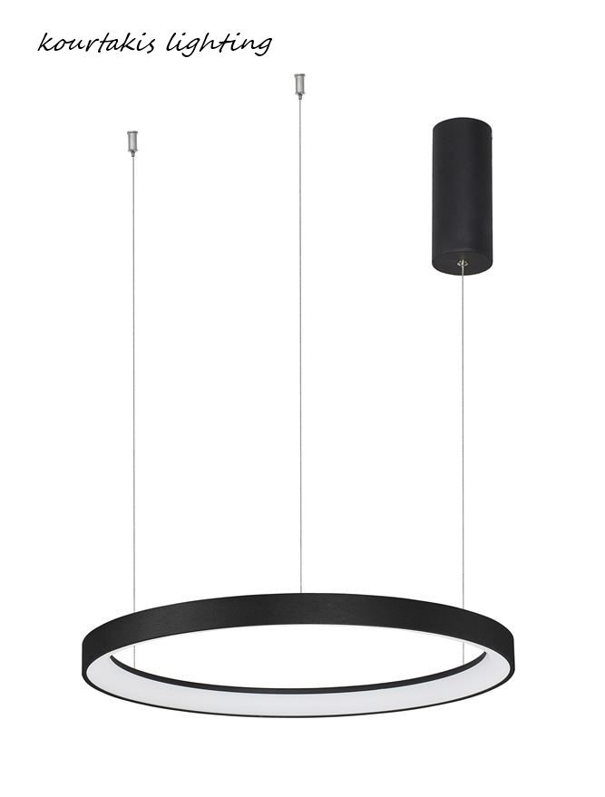 Κρεμαστό φωτιστικό - Μαύρο - PERTINO - Nova Luce D48