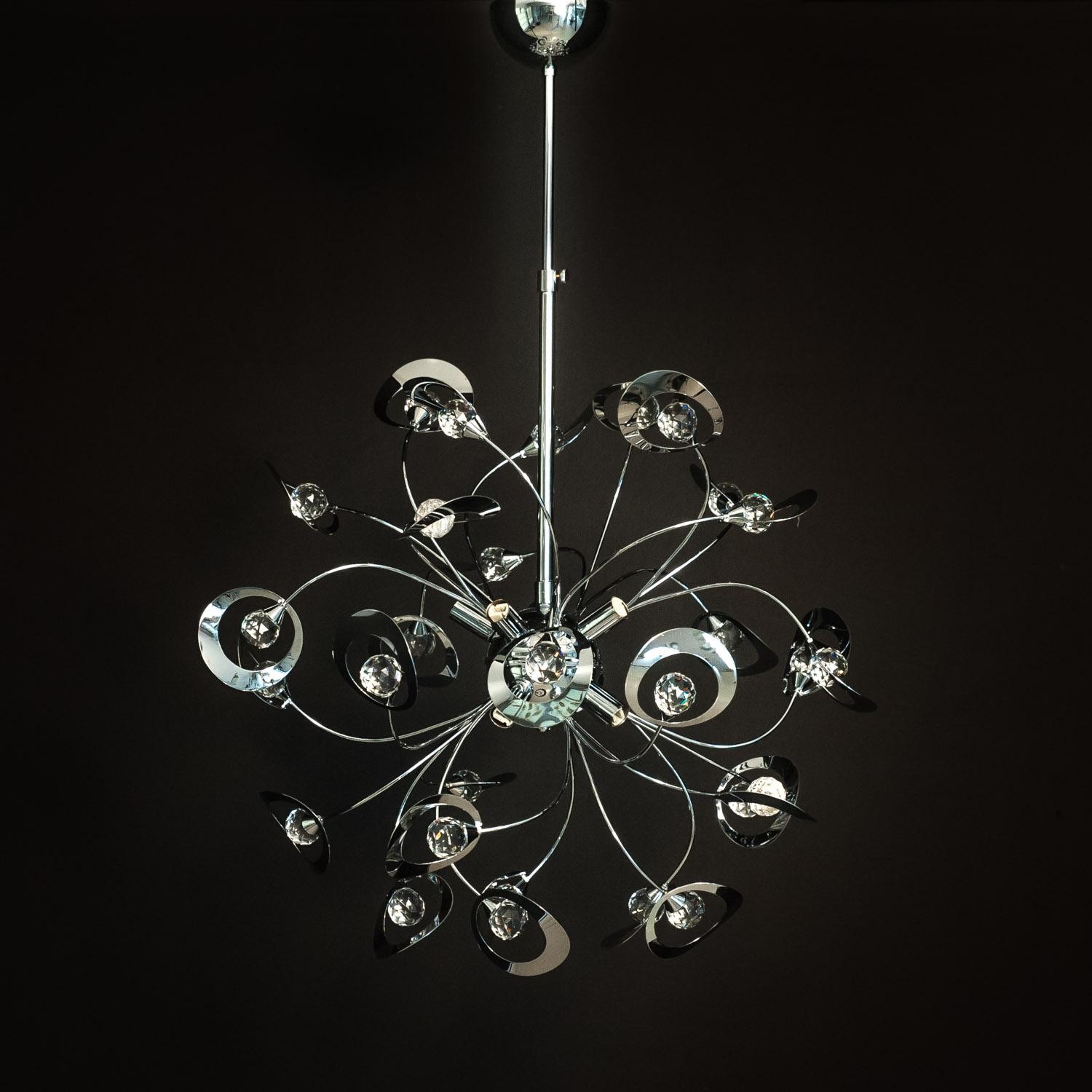 Φωτιστικό Σαλονιού Με Κρύσταλλα